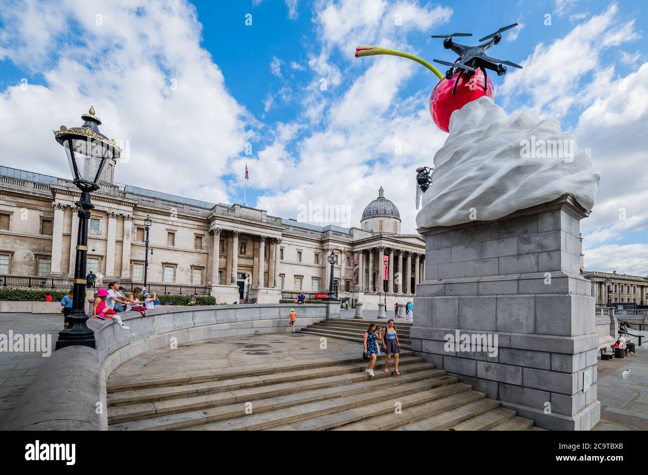 Trafalgar sale square drone