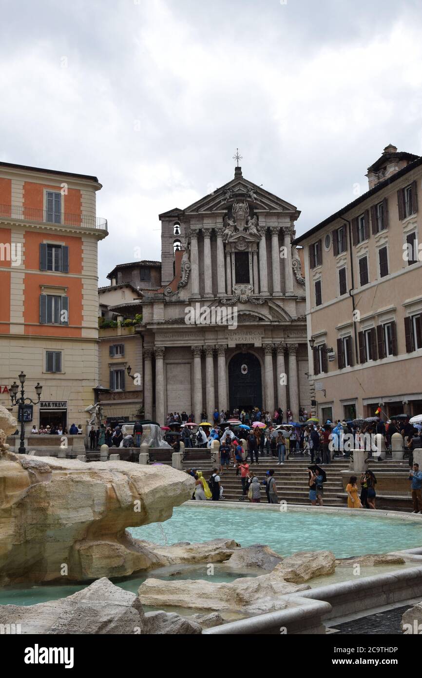 Church of santi vincenzo e anastasio hires stock photography and