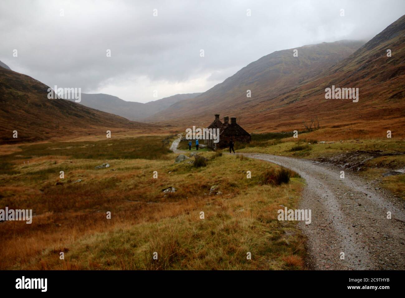 Entlang des West Highland Ways im November in Schottland. Stock Photo