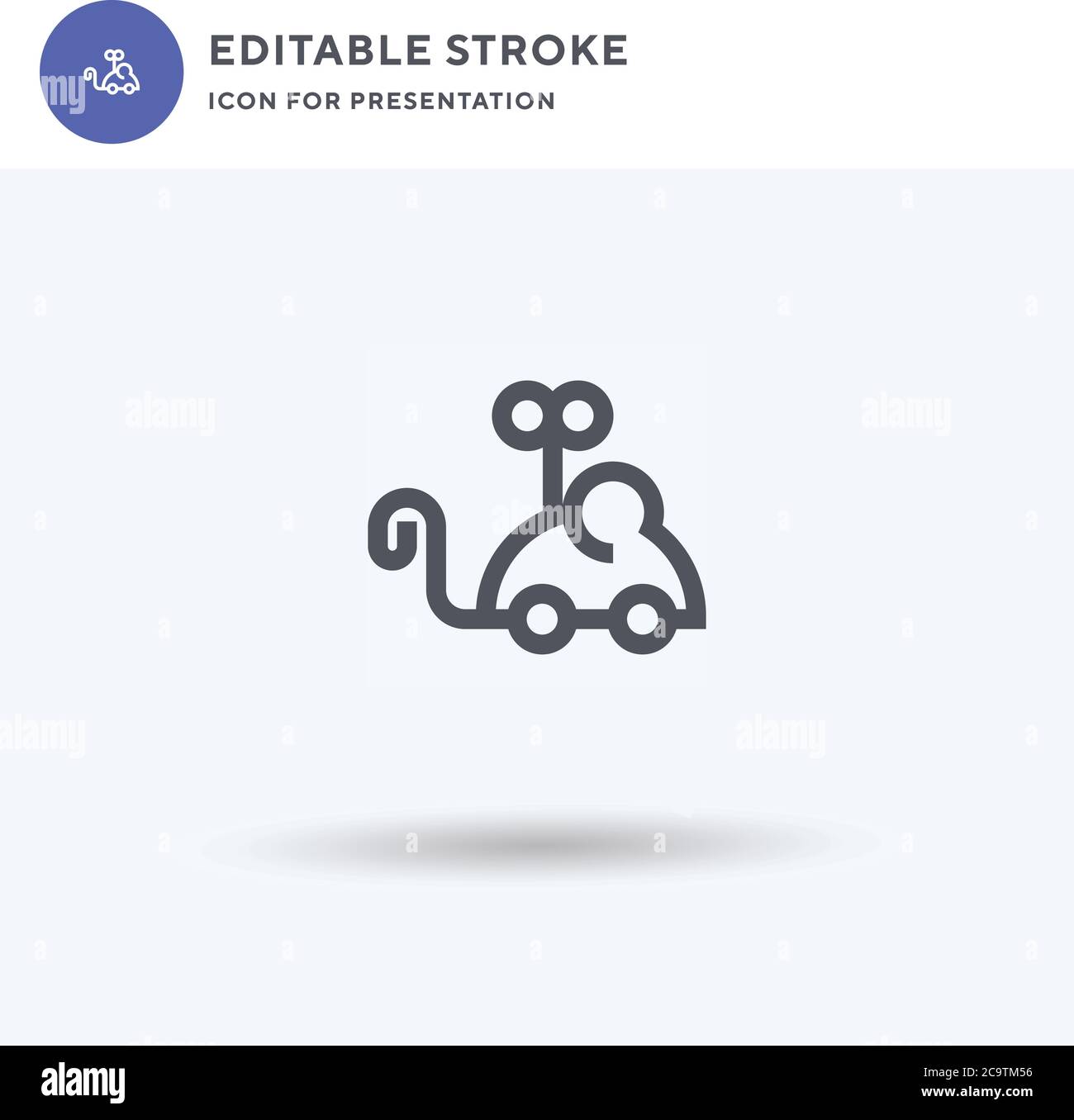 Mouse Toy icon vector, filled flat sign, solid pictogram isolated on ...