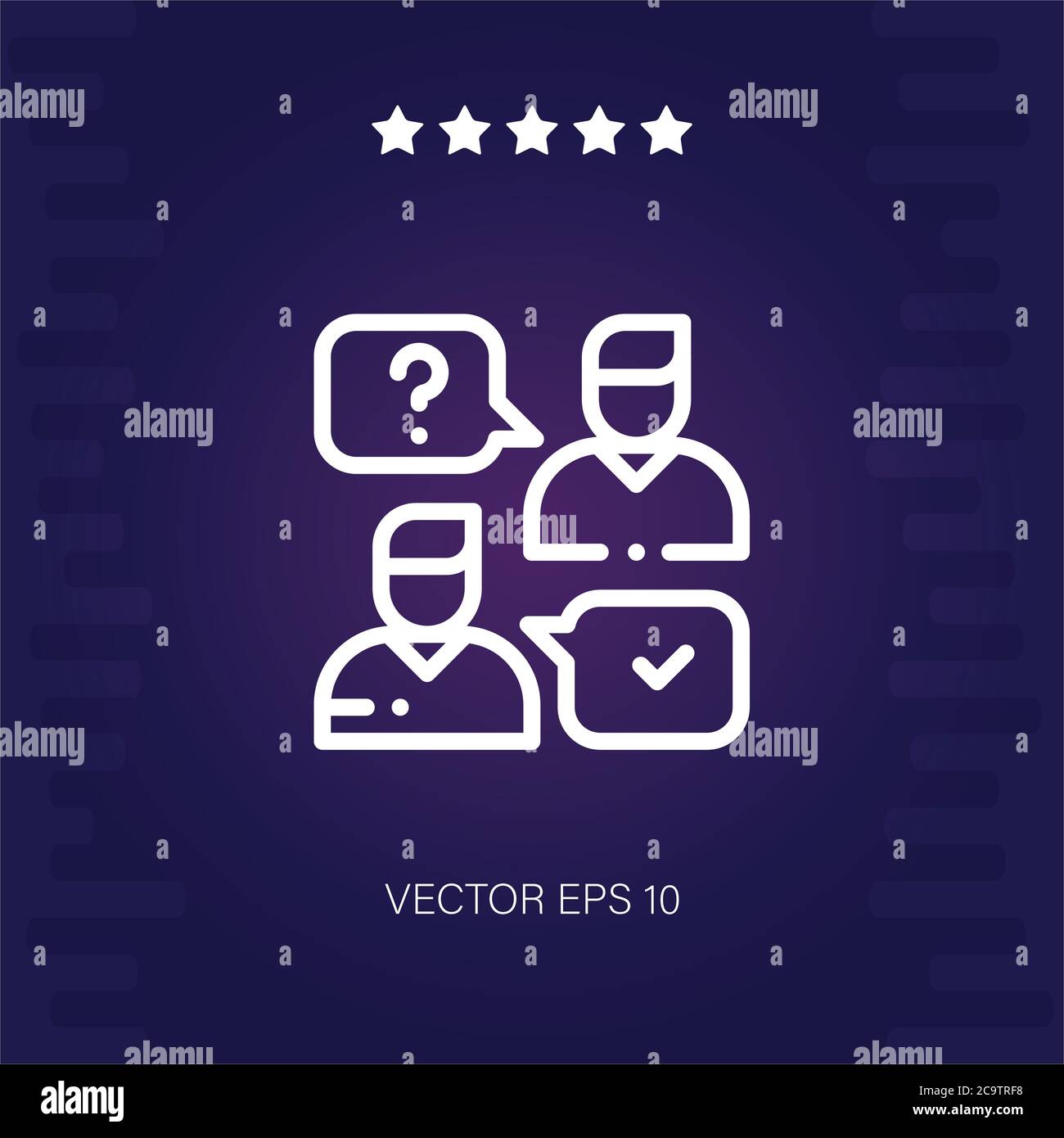 conversation vector icon Stock Vector Image & Art - Alamy