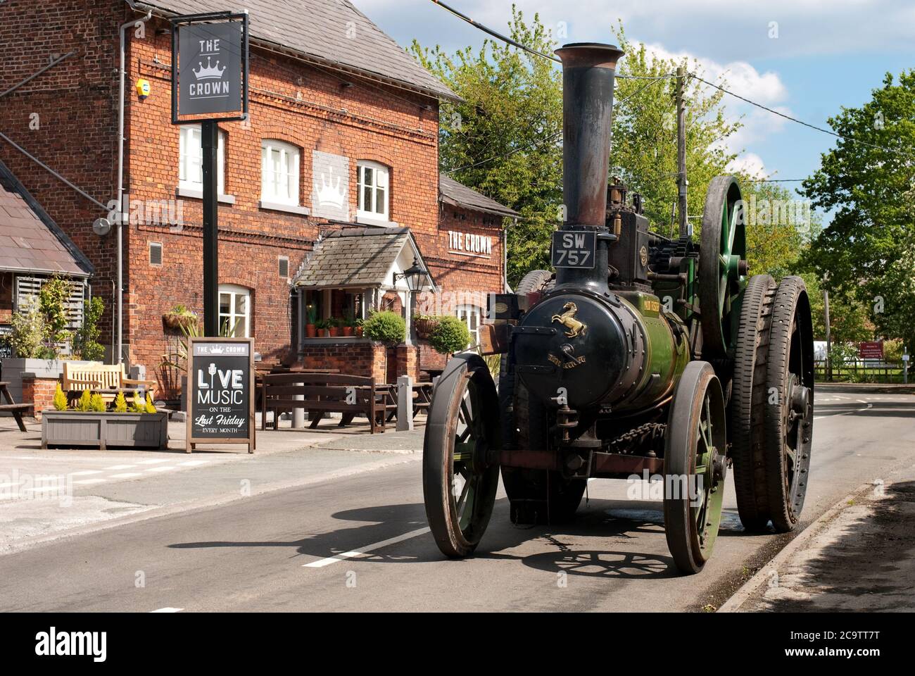 Invicta Traction Engine, Goostrey, Cheshire Stock Photo - Alamy
