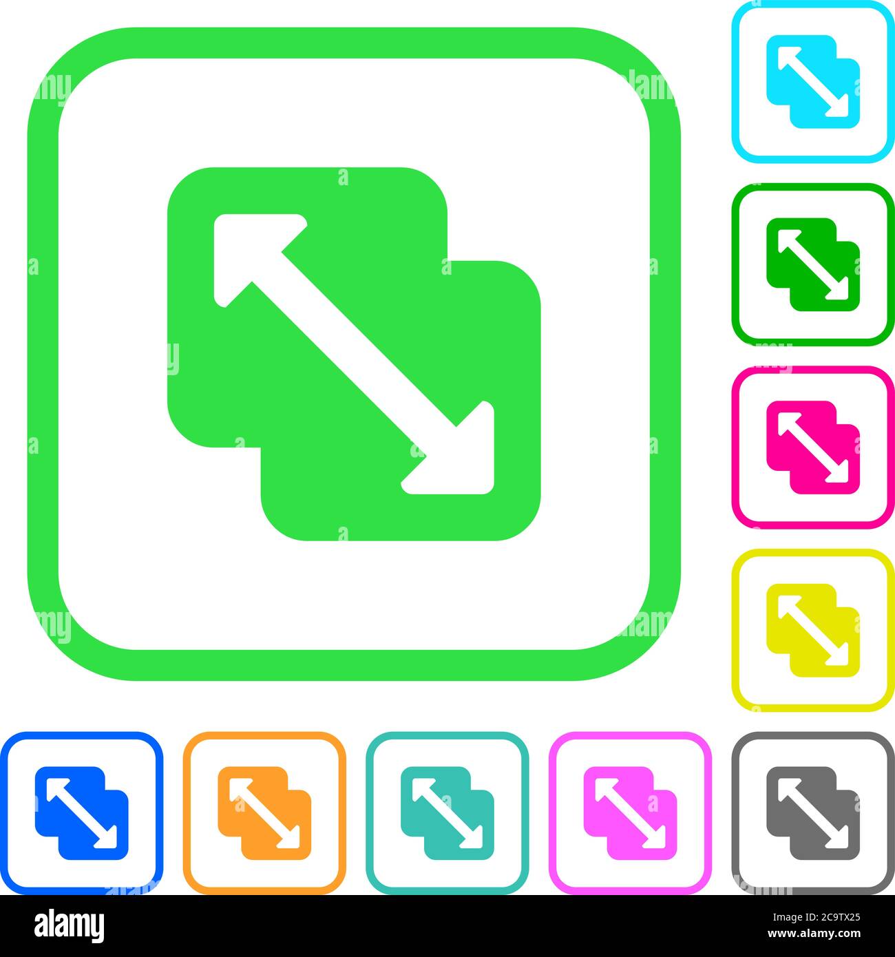 Merge shapes vivid colored flat icons in curved borders on white ...