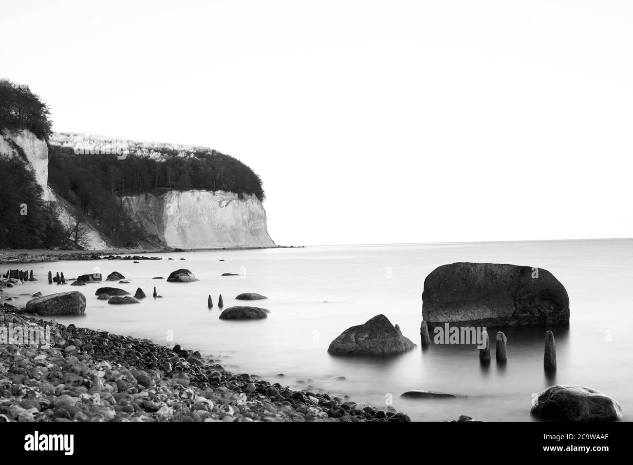 chalk cliffs on ruegen by the sea Stock Photo - Alamy