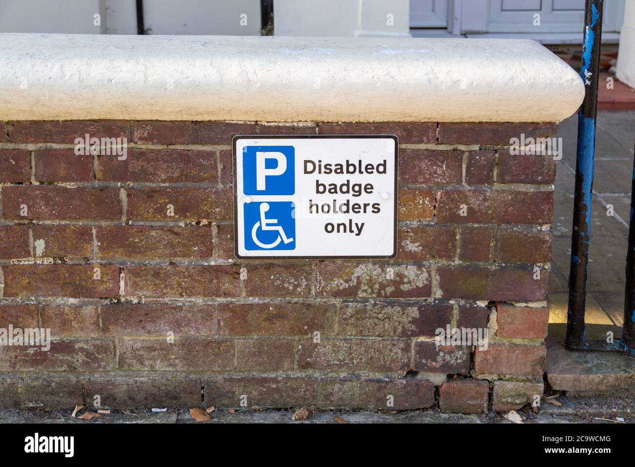 Disabled badge holders only sign hires stock photography and images