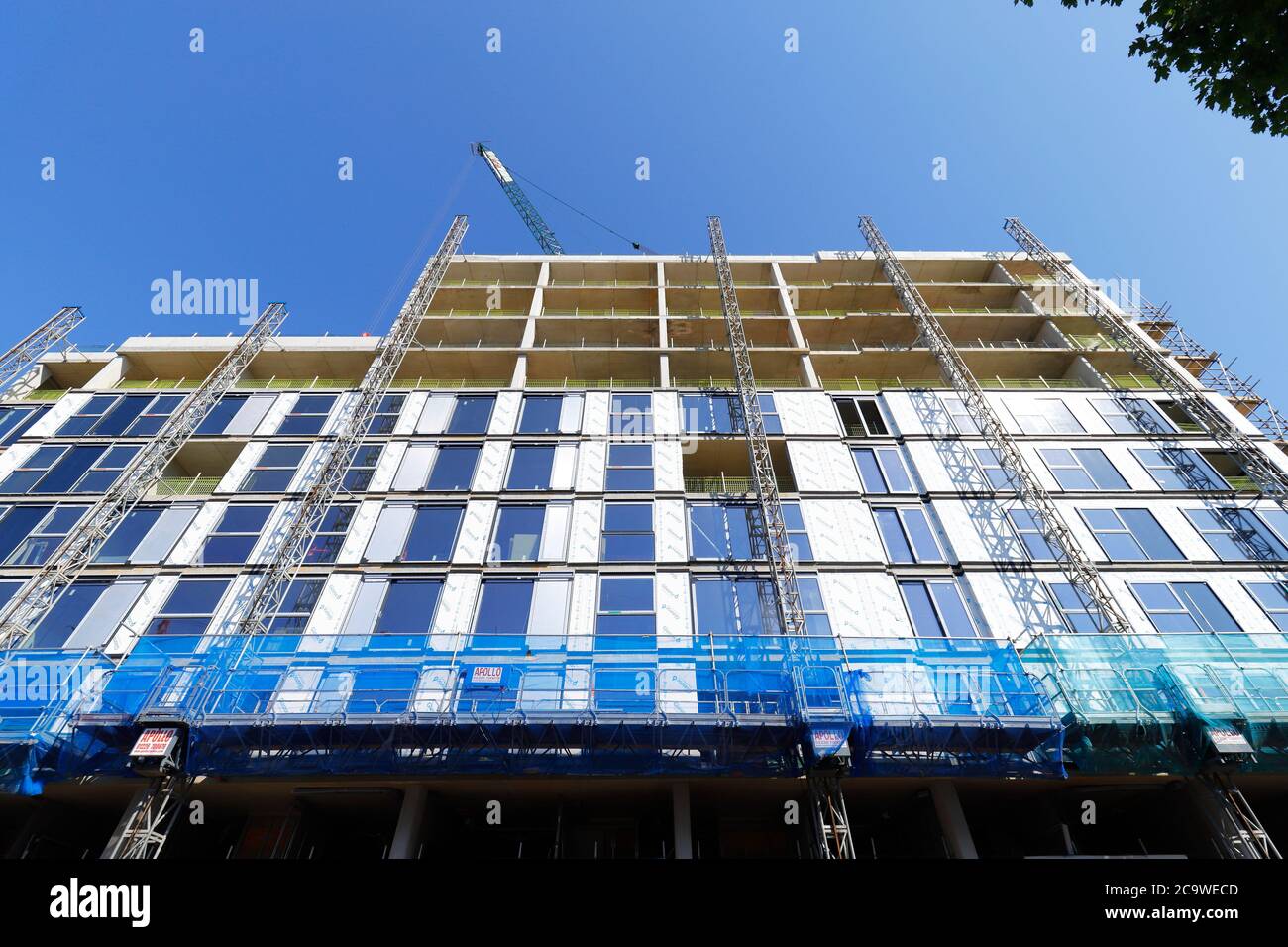 Construction in Leeds City Centre Stock Photo Alamy