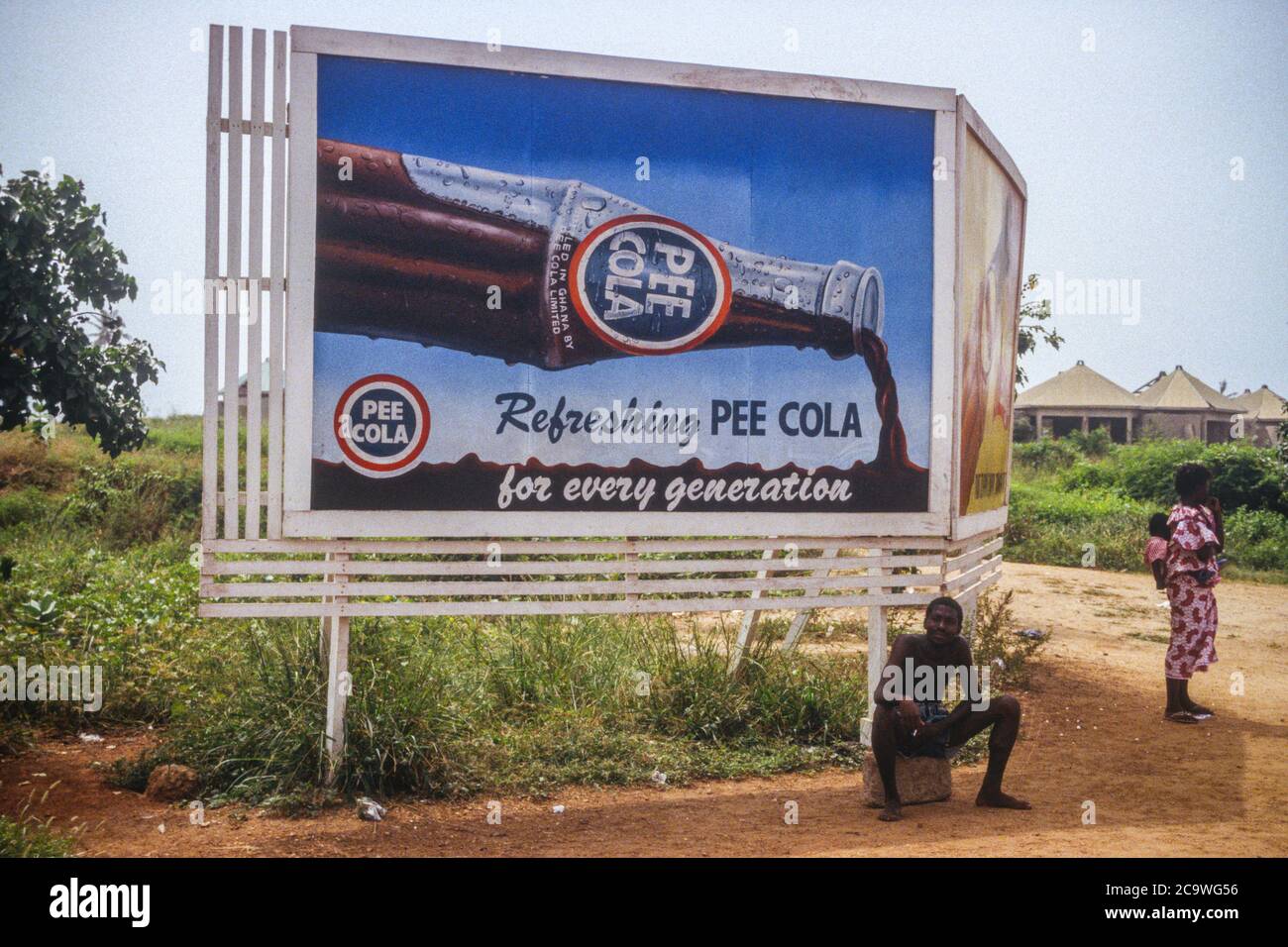 Accra, Ghana. Billboard Advertising Pee Cola Stock Photo Alamy