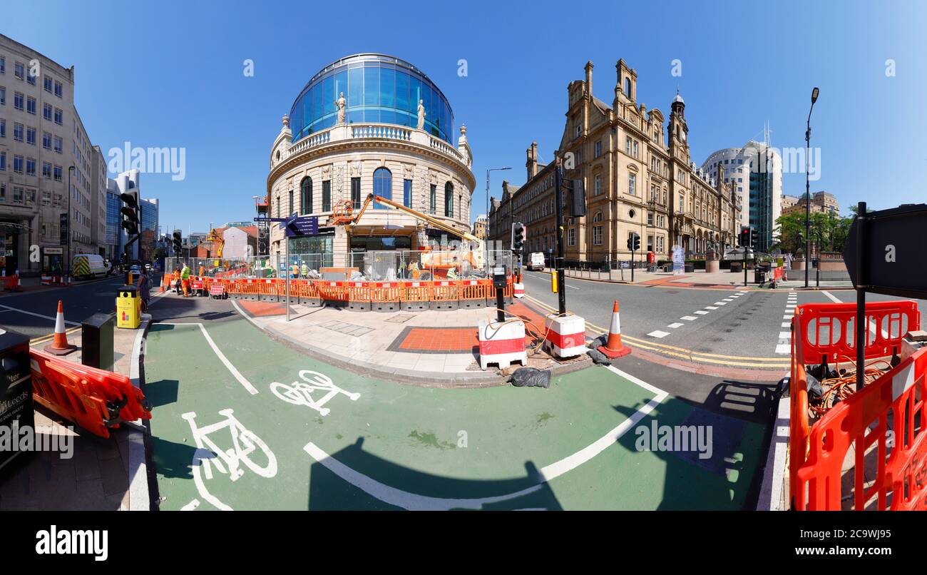 Majestic building in Leeds and the new home to Channel 4 headquarters. Stock Photo