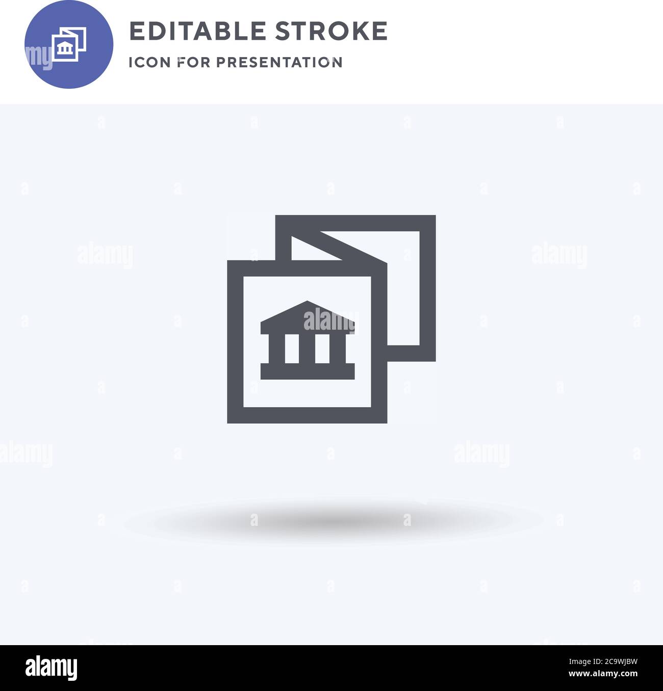Guide Book icon vector, filled flat sign, solid pictogram isolated on ...