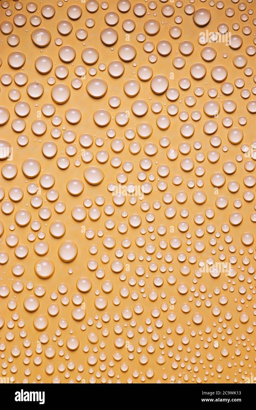Water drops  as texture background. Rain droplets on a window glass. Stock Photo