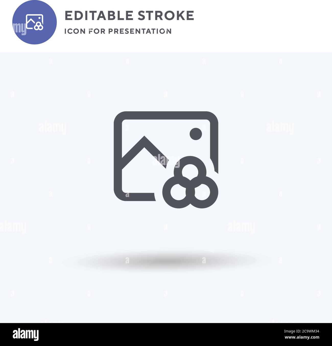 Edit Color icon vector, filled flat sign, solid pictogram isolated on ...