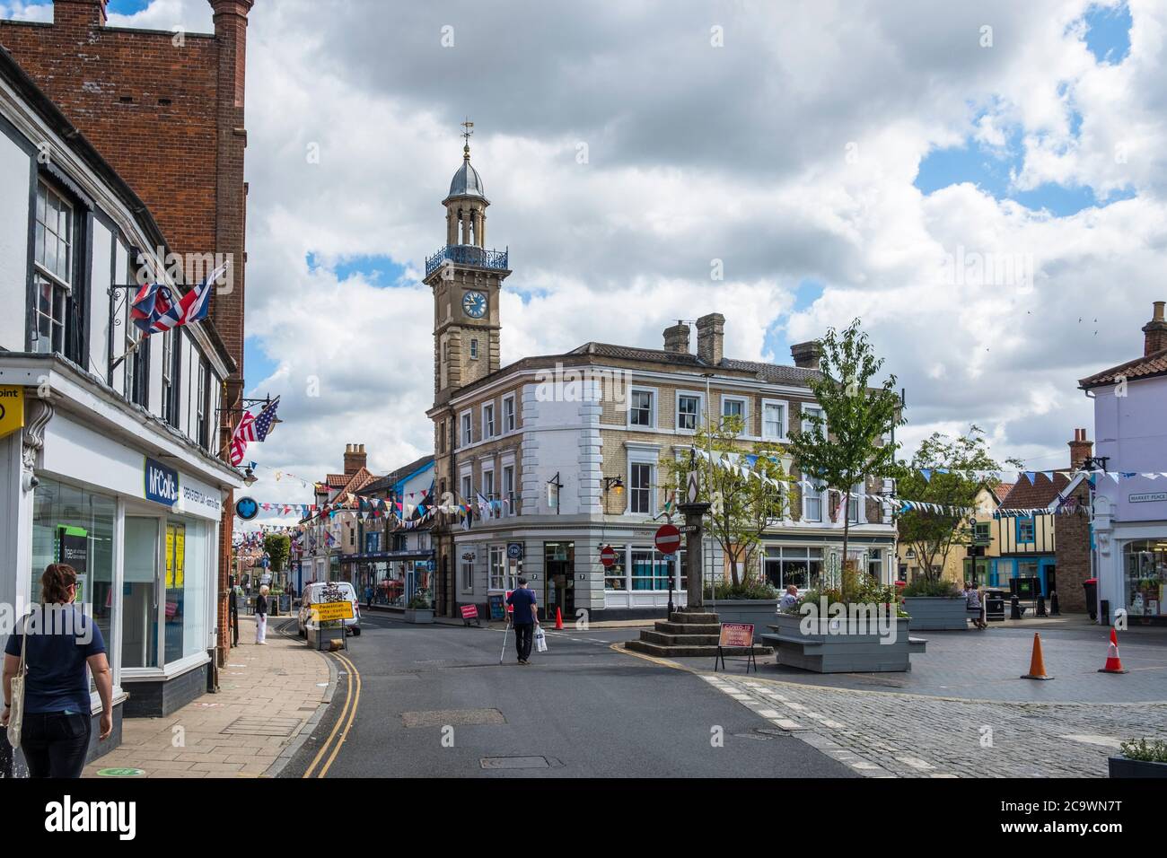Market Place, Harleston, Norfolk, UK Stock Photo Alamy