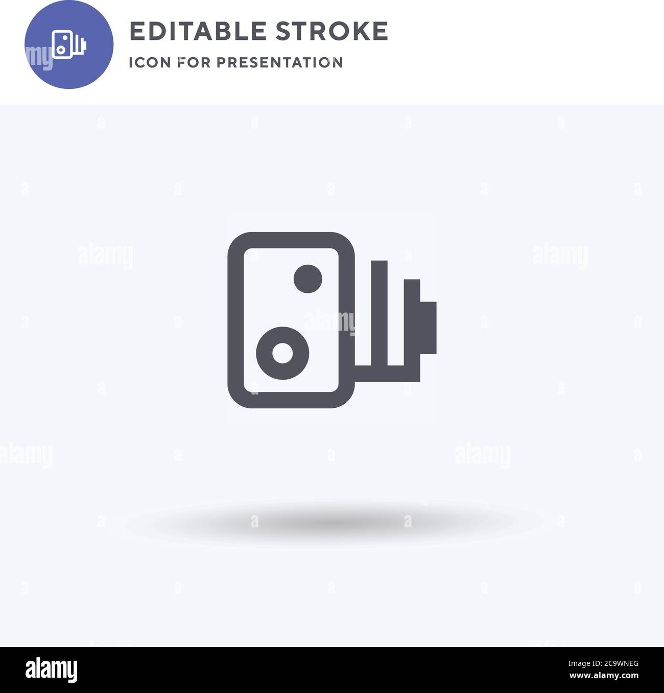 Traffic Camera icon vector, filled flat sign, solid pictogram isolated ...