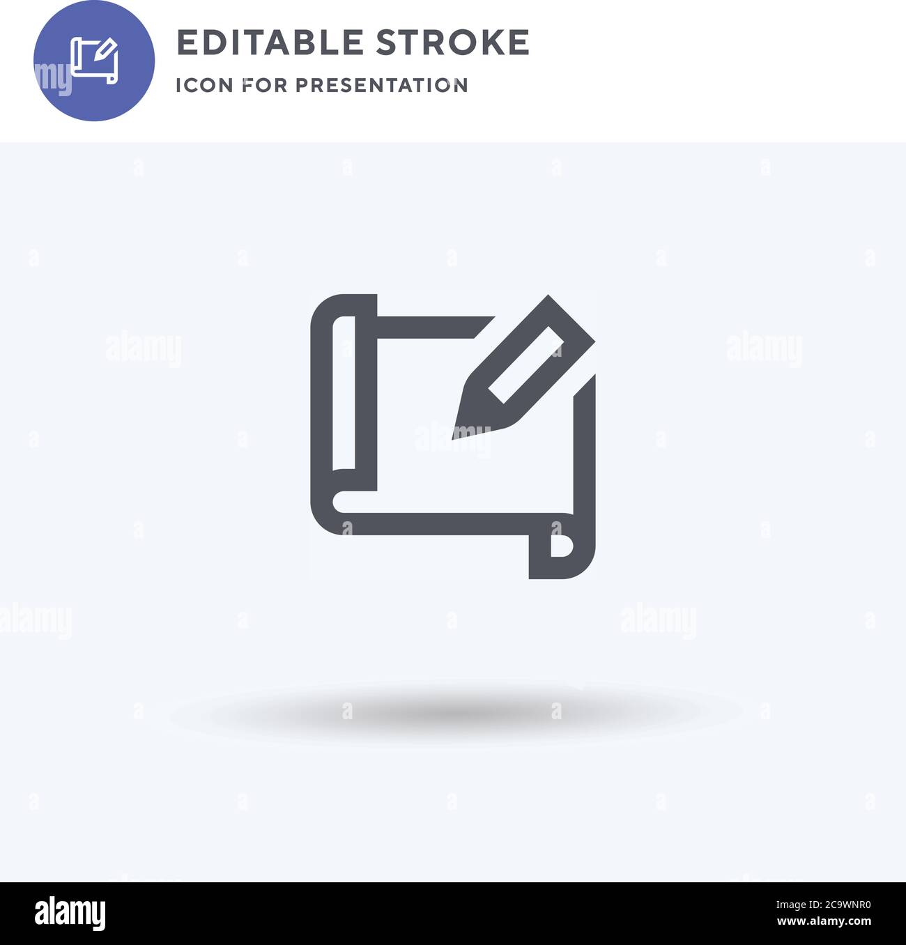 Project icon vector, filled flat sign, solid pictogram isolated on ...