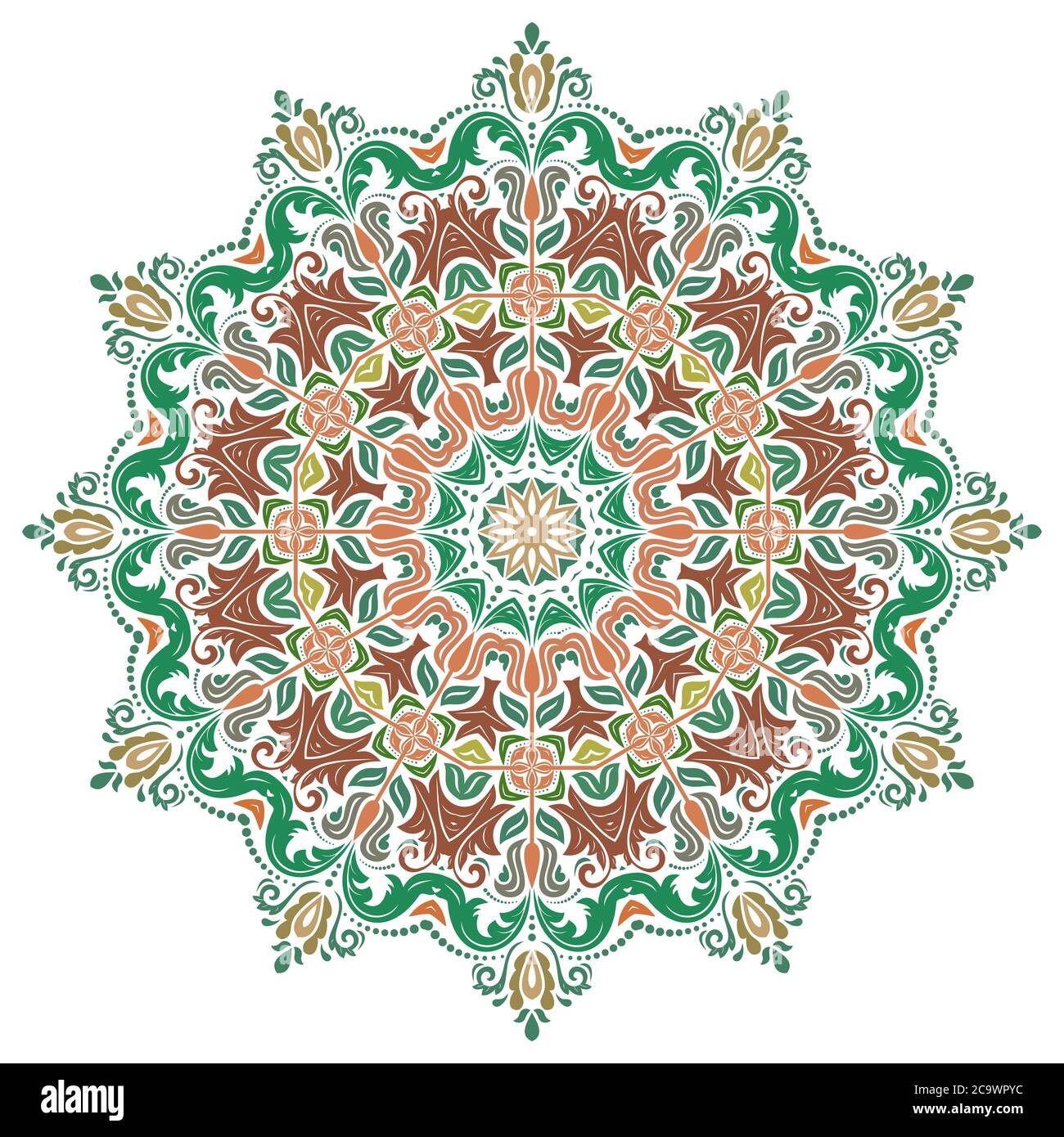 Elegant Vector Ornament in Classic Style Stock Vector