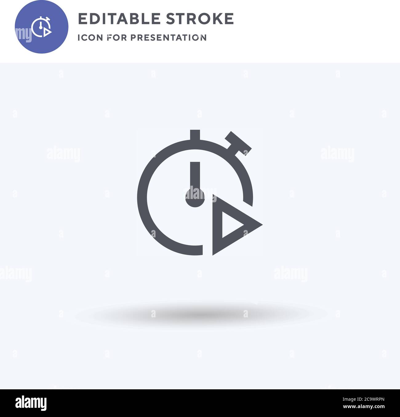 Start icon vector, filled flat sign, solid pictogram isolated on white ...