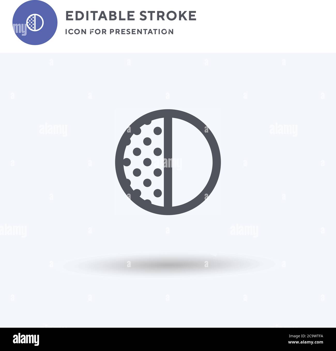 Moon Phase icon vector, filled flat sign, solid pictogram isolated on ...