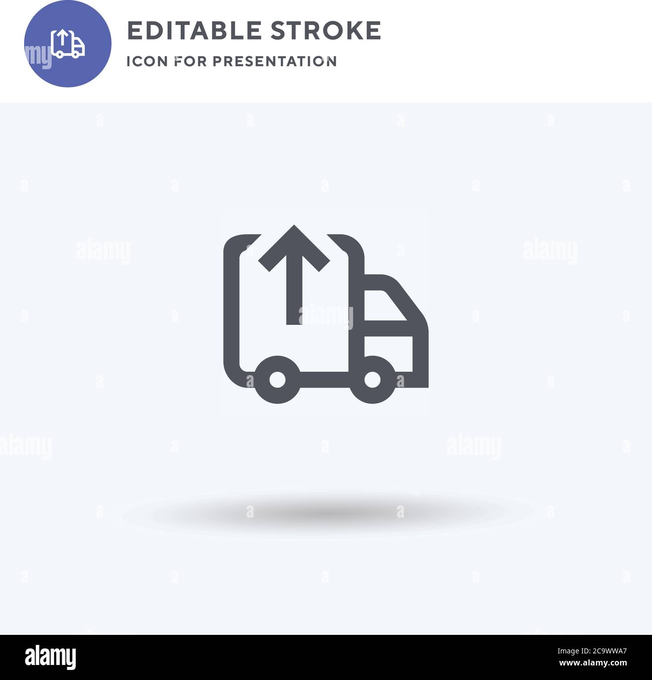 Unloading icon vector, filled flat sign, solid pictogram isolated on ...