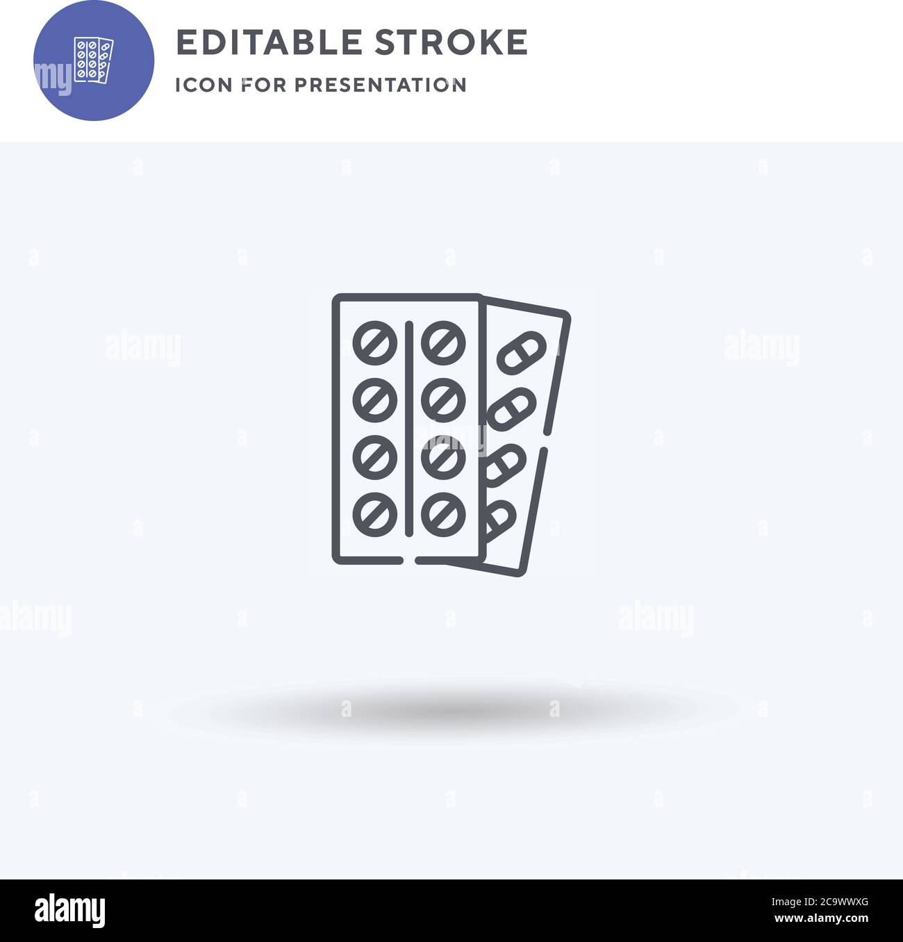 Pills icon vector, filled flat sign, solid pictogram isolated on white ...