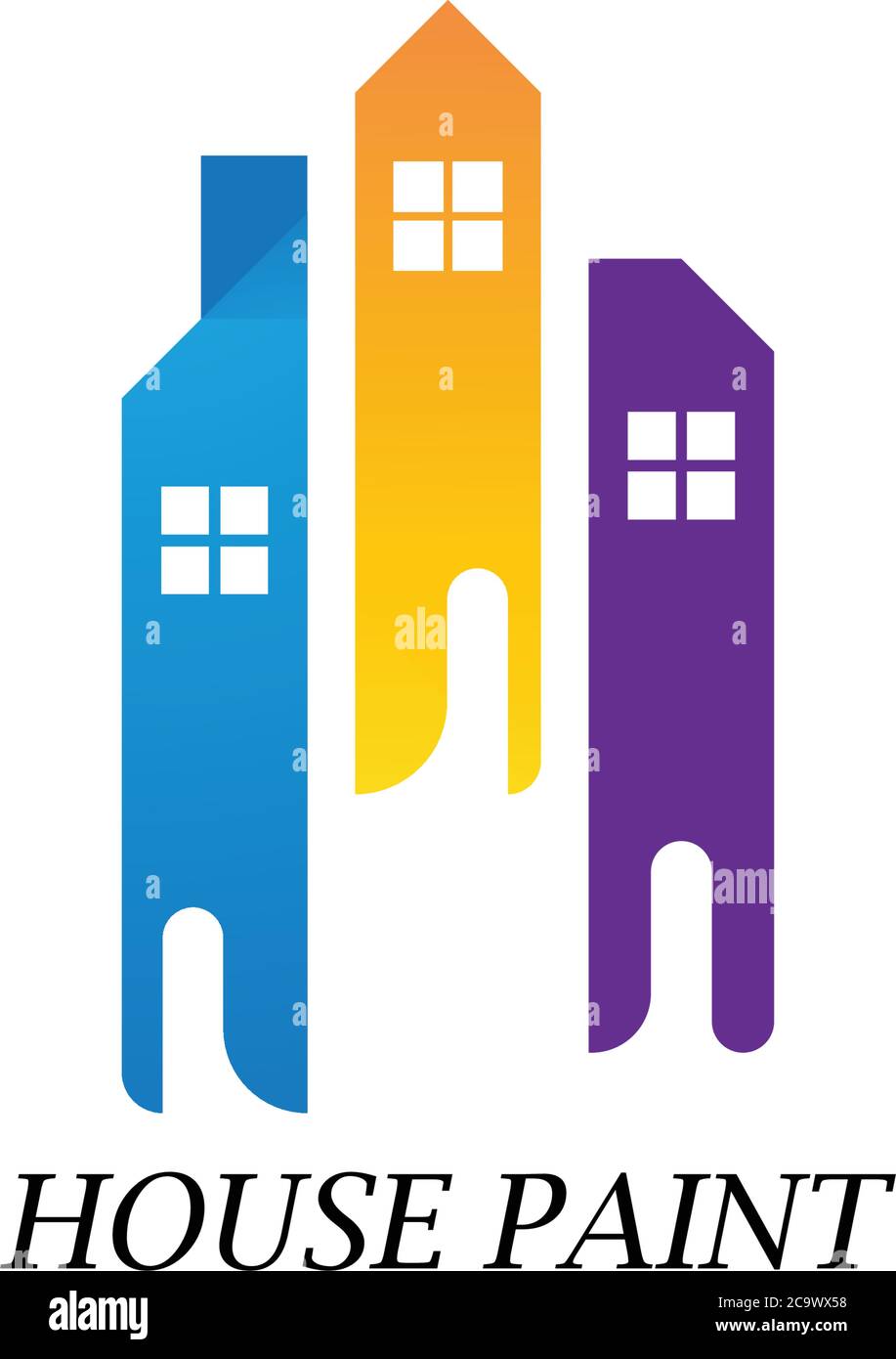 paint House logo business vector Stock Vector Image & Art Alamy