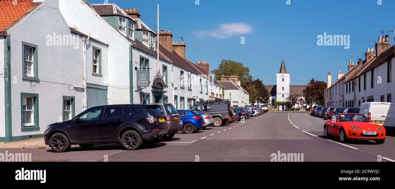 Main Street, Gifford, East Lothian, Scotland, UK Stock Photo Alamy