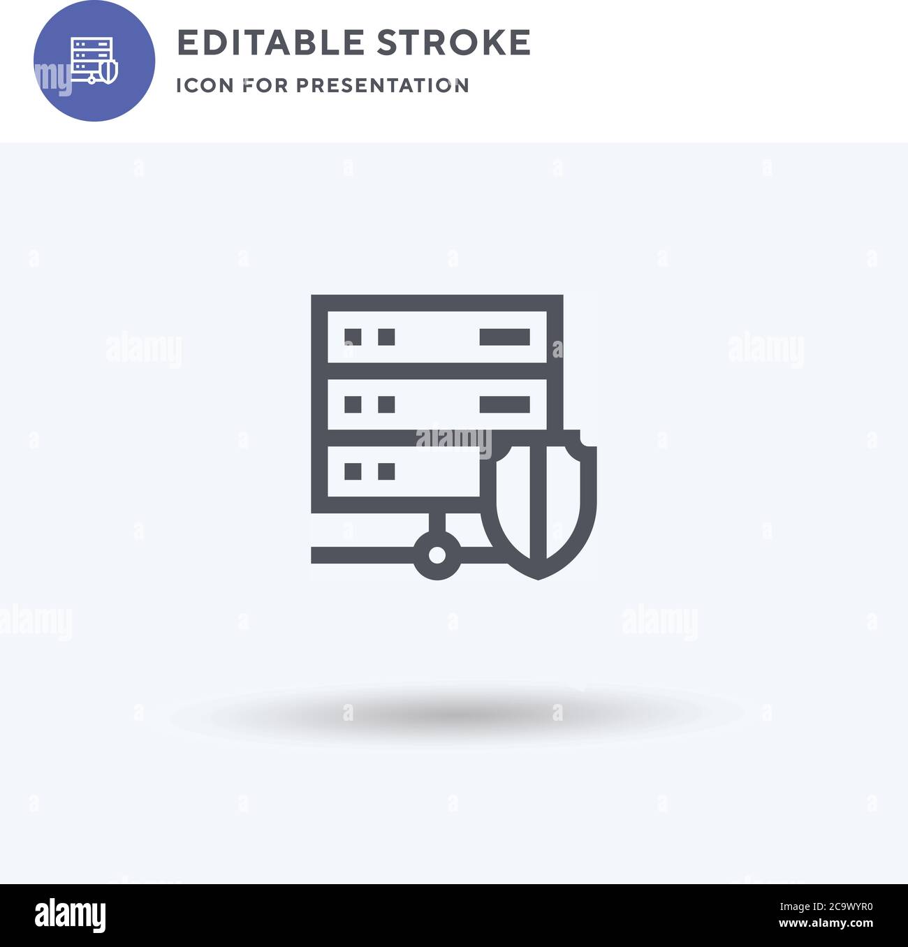 Protection icon vector, filled flat sign, solid pictogram isolated on ...