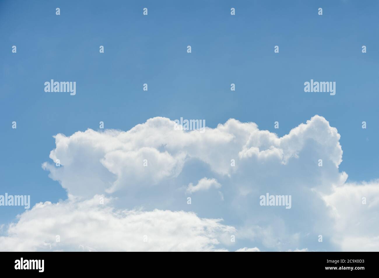 clouds on blue sky, nature cloudy background with copyspace Stock Photo