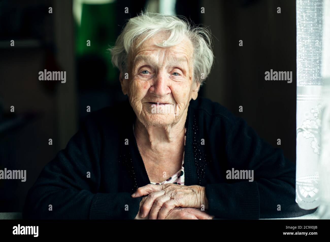 Russian woman portrait older hi-res stock photography and images - Alamy
