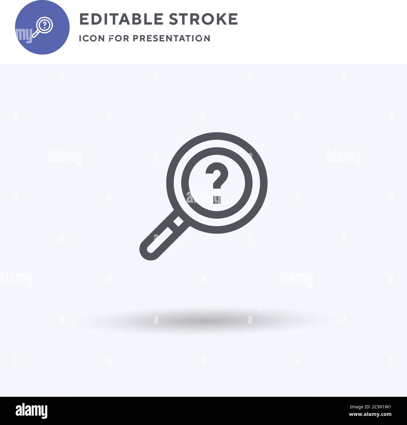 Inquiry icon vector, filled flat sign, solid pictogram isolated on ...