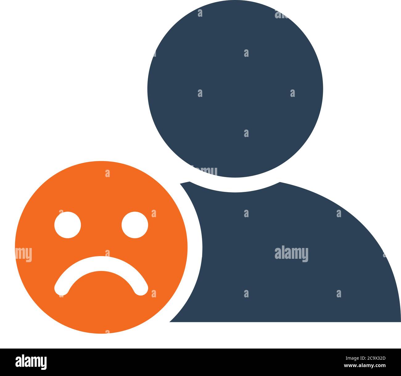 Location mark with sad face gray icon. Customer unsatisfaction, dislike,  rating symbol Stock Vector Image & Art - Alamy