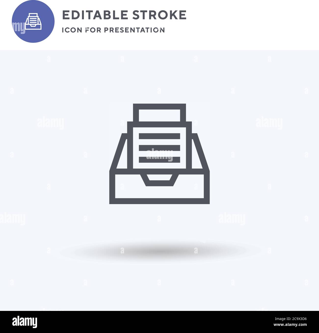 Archives icon vector, filled flat sign, solid pictogram isolated on ...