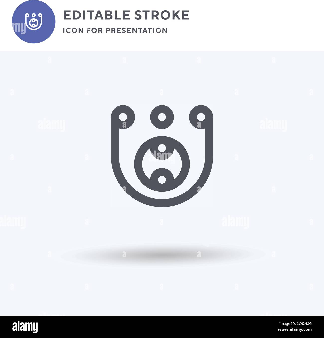 Skee Ball icon vector, filled flat sign, solid pictogram isolated on