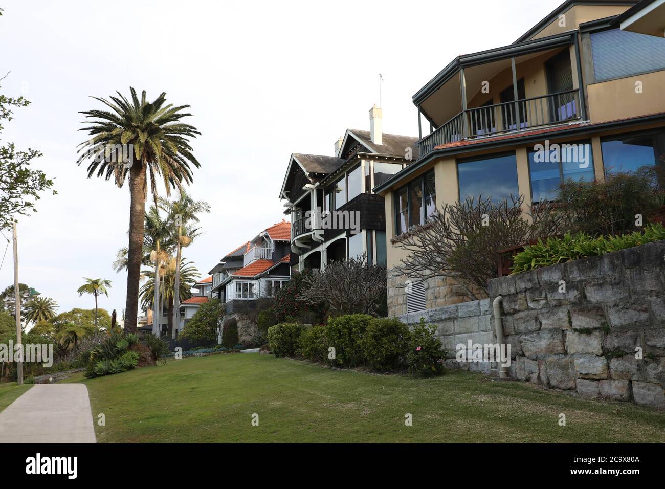 Houses in Cremorne Point adjacent to Cremorne Reserve, Sydney, NSW