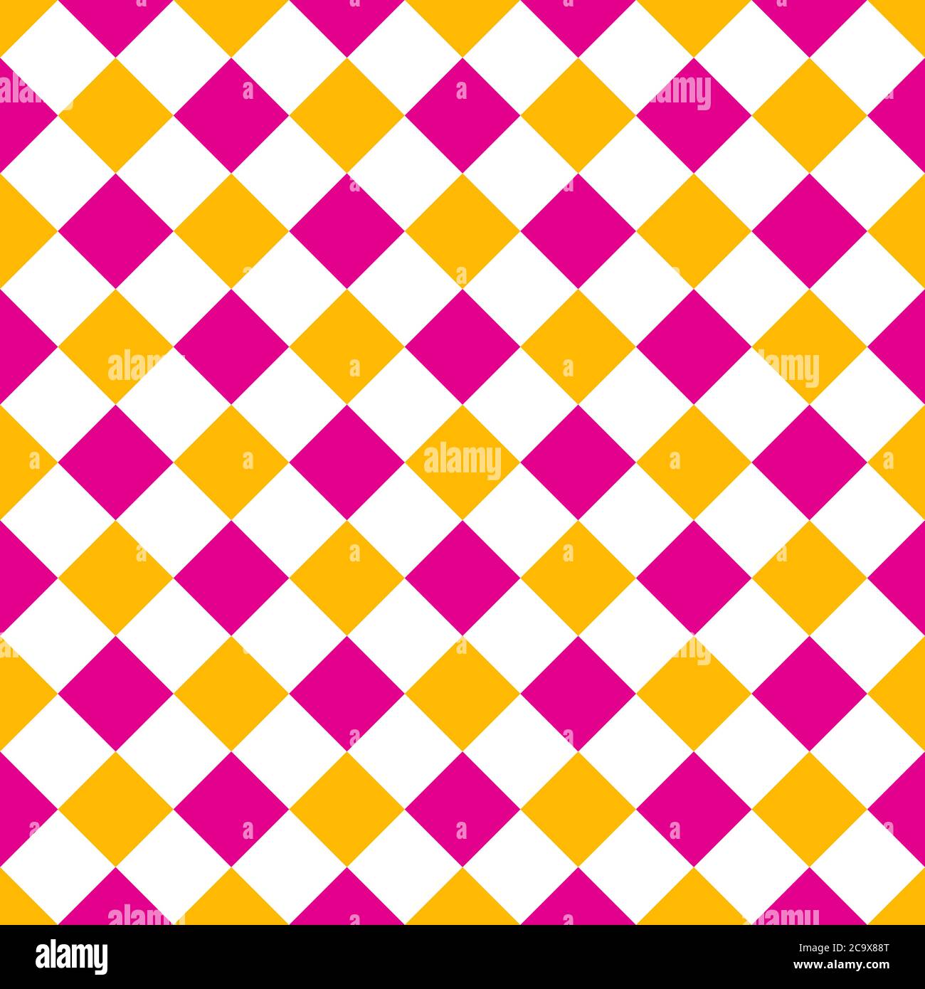 pink and yellow rhombus seamless pattern vector illustration background Stock Vector
