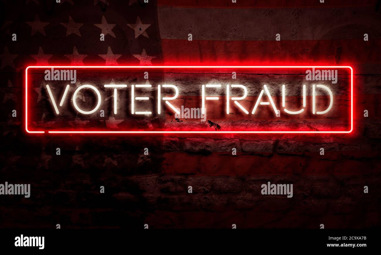 Voter Fraud Conceptual Graphic Election Politics Stock Photo