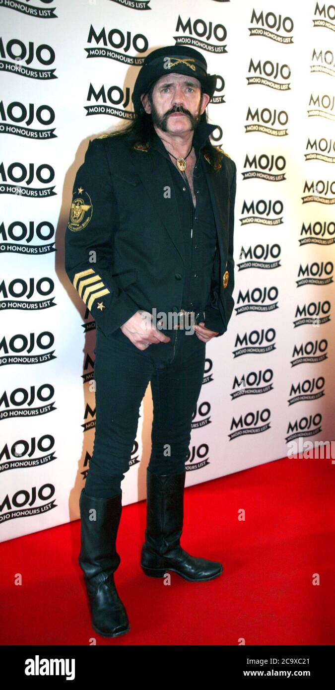 Lemmy Kilminster from Motorhead at the Mojo Honours Awards, London on Monday, June 16, 2008. Stock Photo