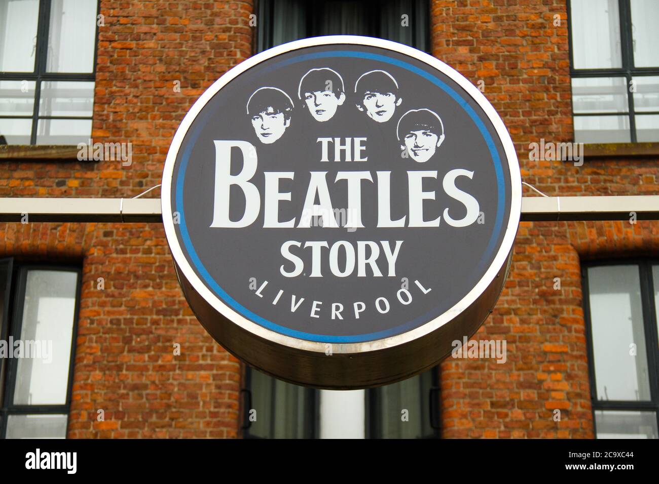Liverpool, UK. 01st Aug, 2020. The Beatles Story signage seen at the Royal Albert Docks in Liverpool. Credit: SOPA Images Limited/Alamy Live News Stock Photo