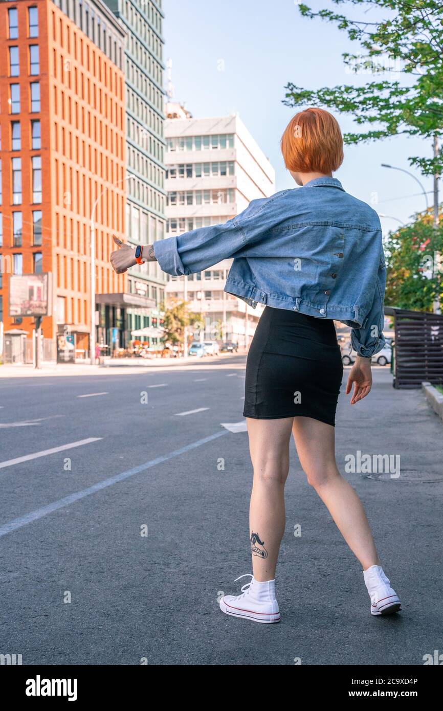 Girl in pick shirt hi-res stock photography and images - Alamy