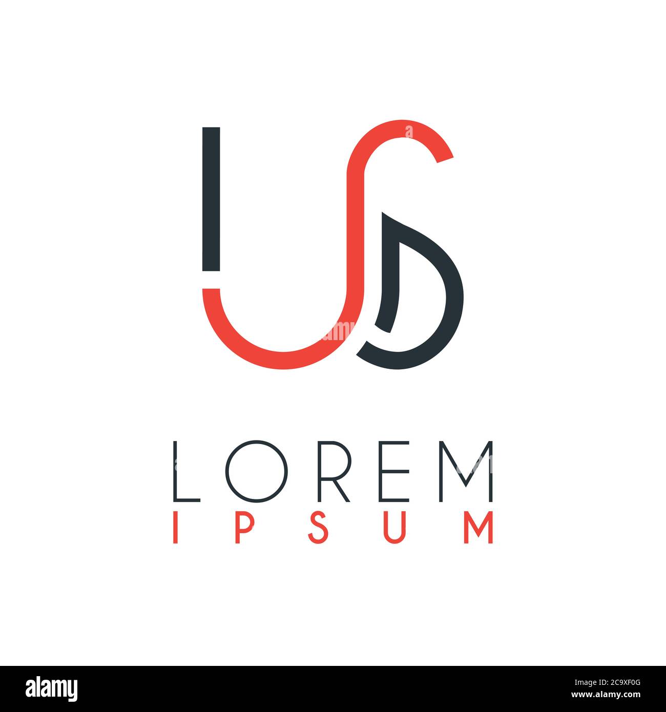 The logo between the letter U and letter S or US with a certain