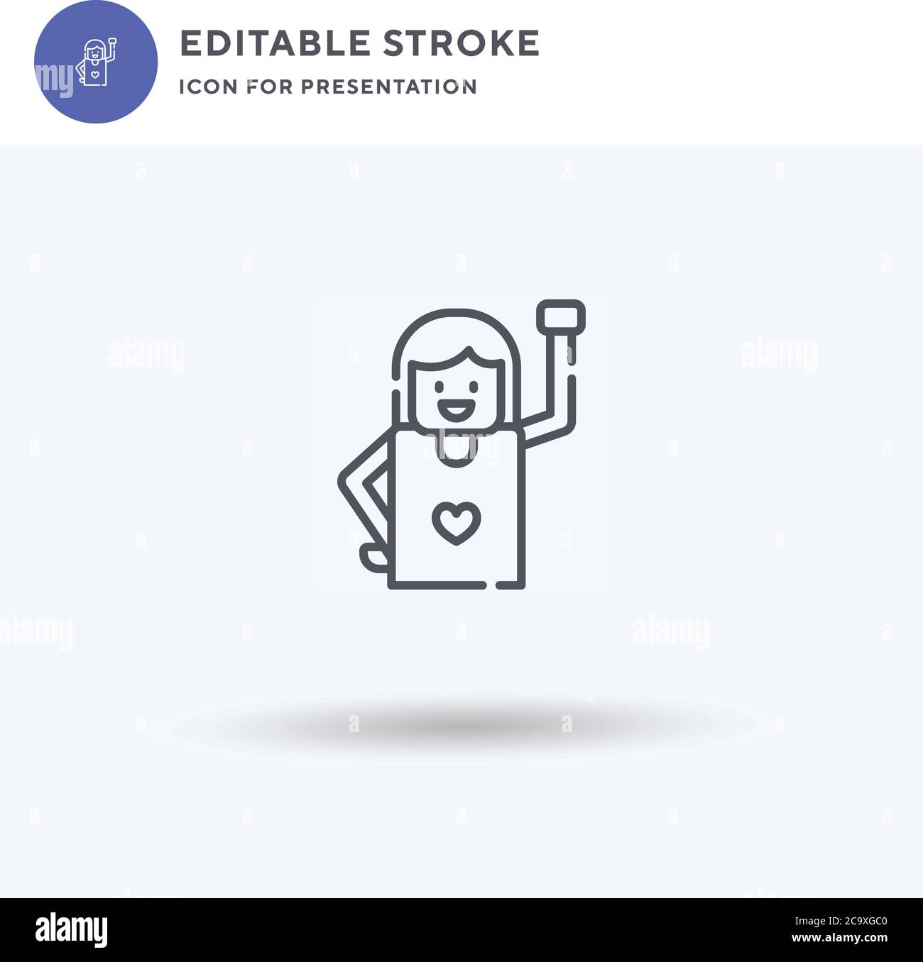 Leader icon vector, filled flat sign, solid pictogram isolated on white ...