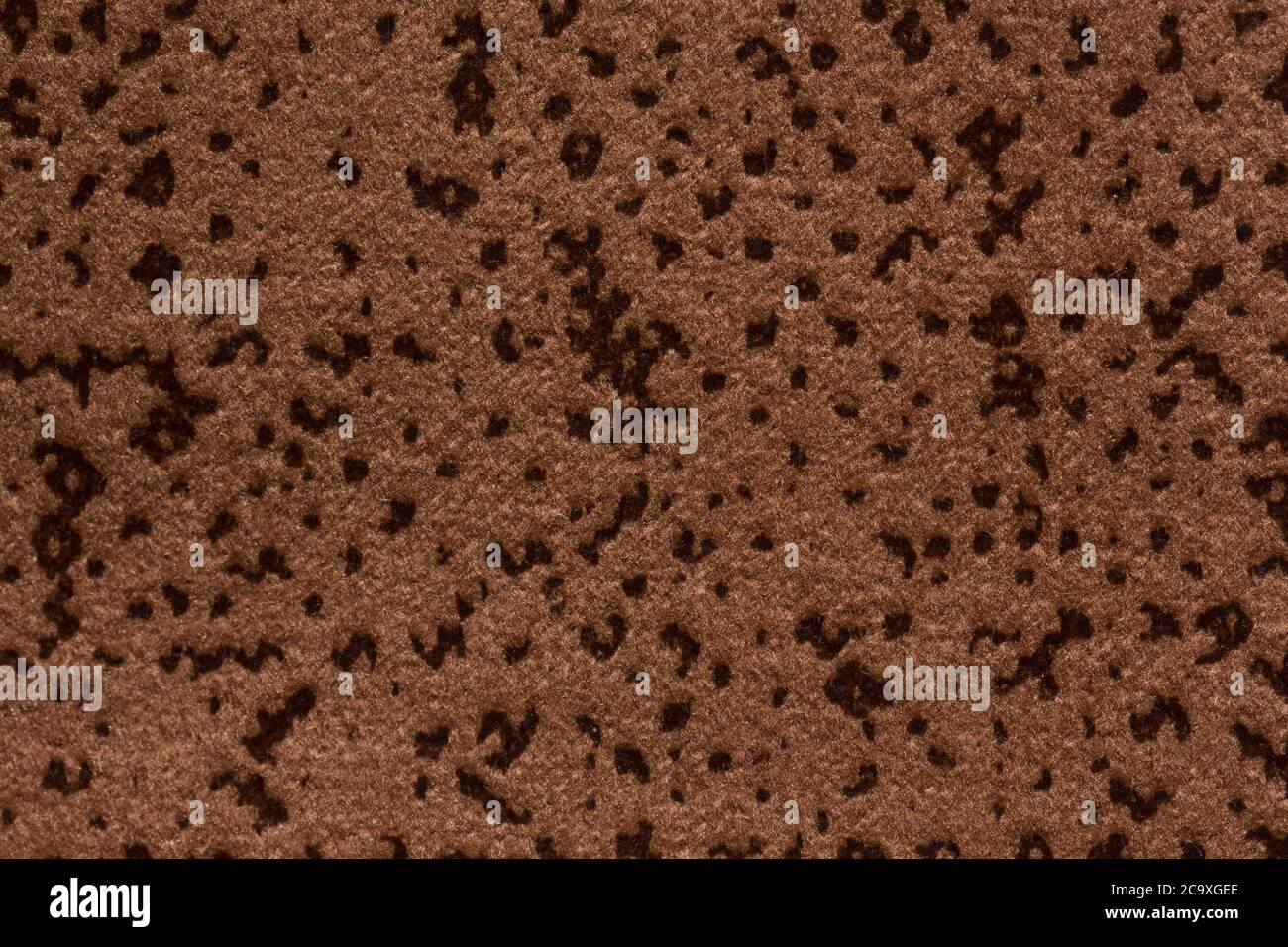 Mottled usual brown fabric texture. High quality texture in extremely high resolution. Stock Photo