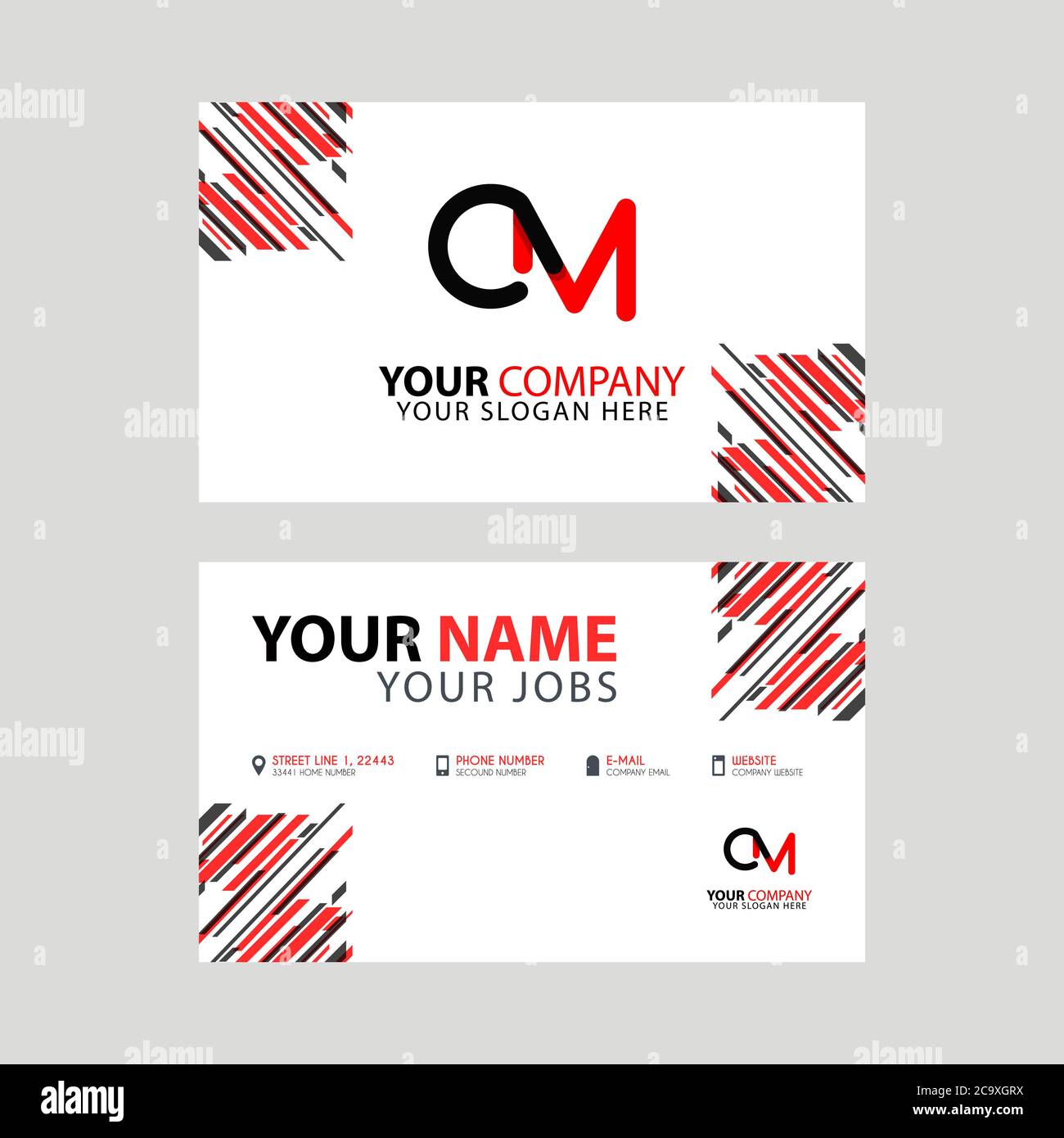 the CM logo letter with box decoration on the edge, and a bonus ...