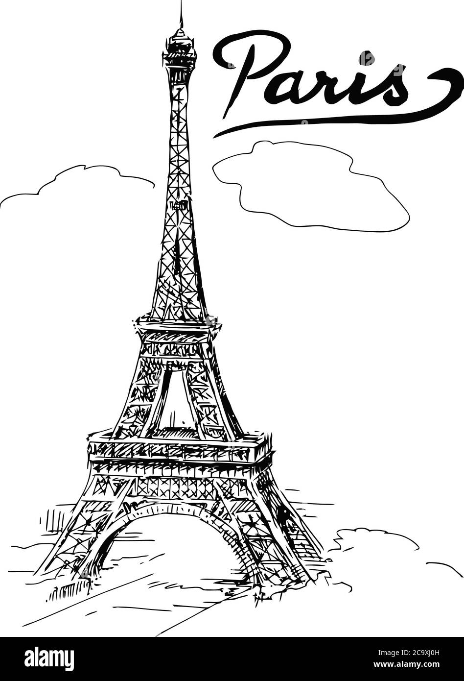 Eiffel Tower France Paris landmark illustration Stock Photo - Alamy eiffel-tower-france-paris-landmark-illustration-stock-photo-alamy