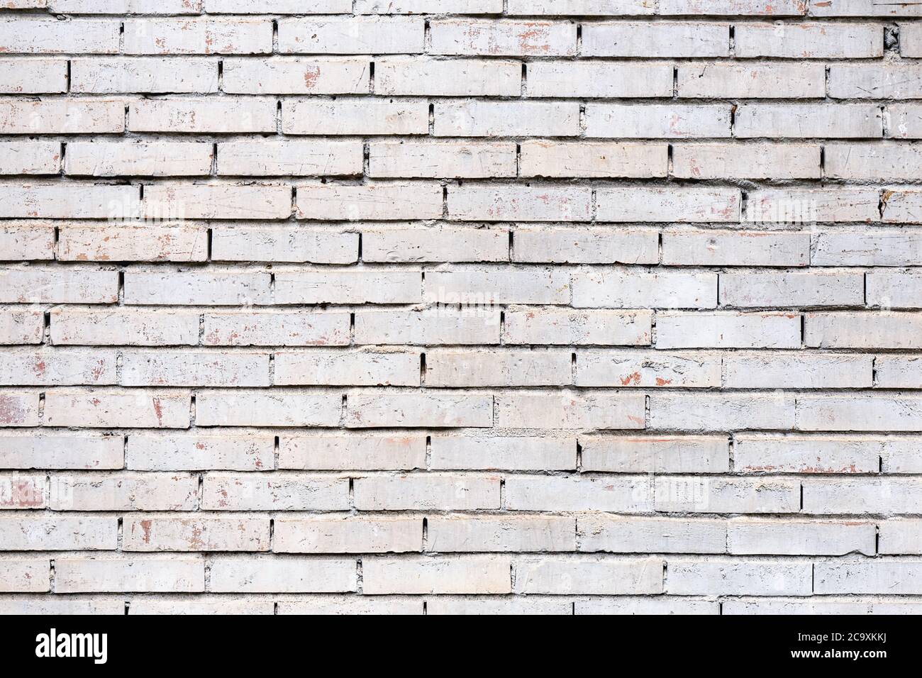 wall brick white for texture or background Stock Photo