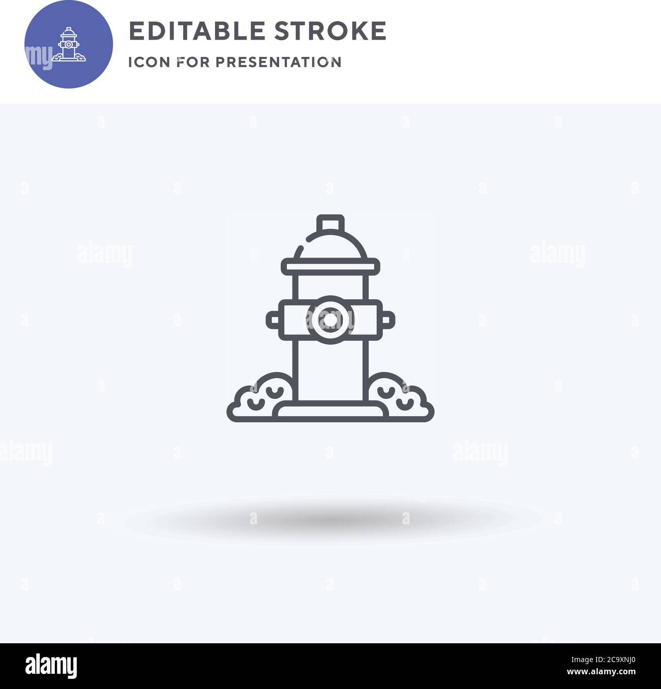 Hydrant icon vector, filled flat sign, solid pictogram isolated on ...
