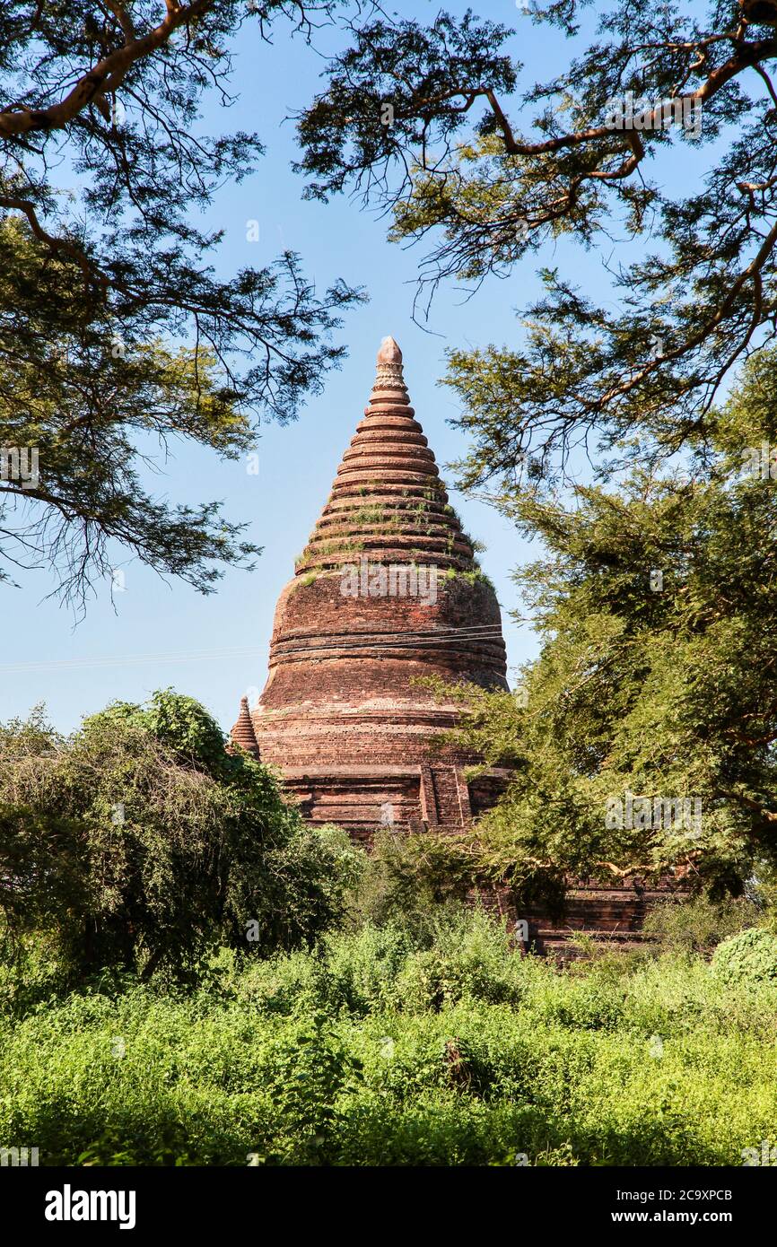 Ananda Buddhist Temple built by King Kyansittha in 1105. Bagan archaeological zone, Myanmar former Burma Stock Photo