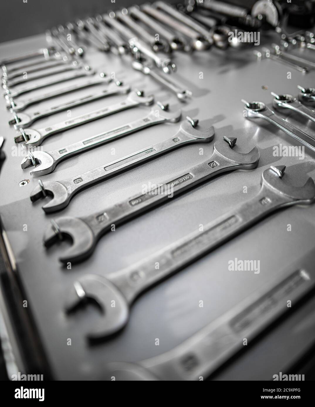 Set of old wrenches Stock Photo Alamy