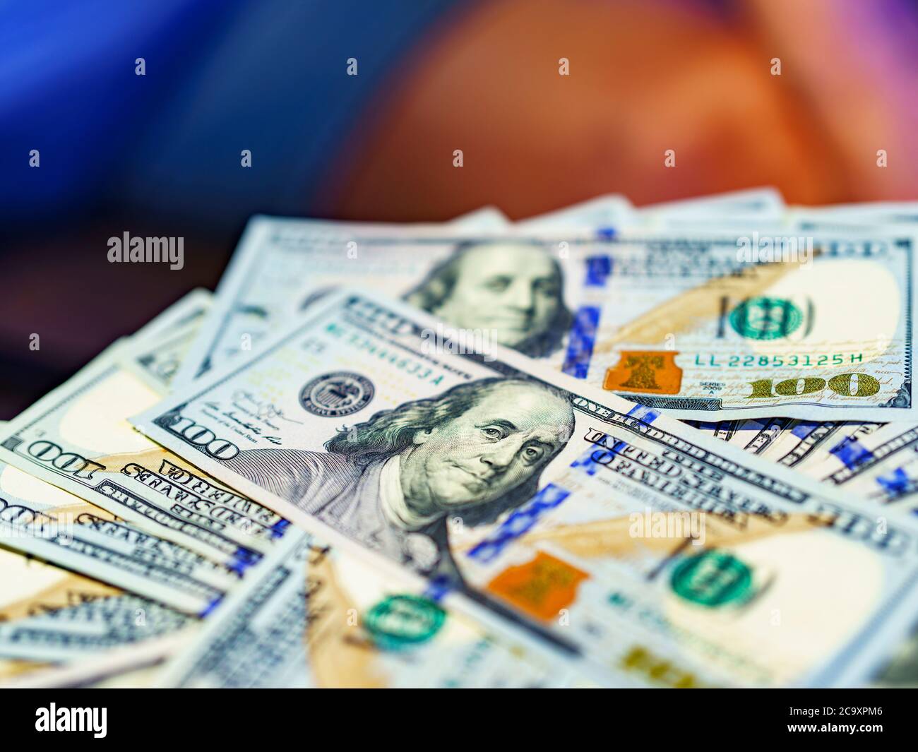 100 dollar bill money concept Stock Photo