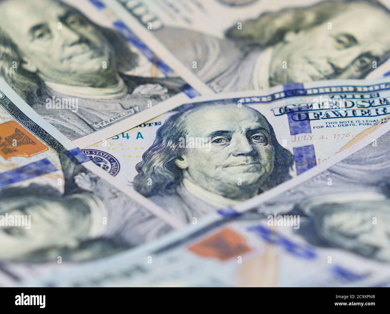100 dollar bill money concept Stock Photo