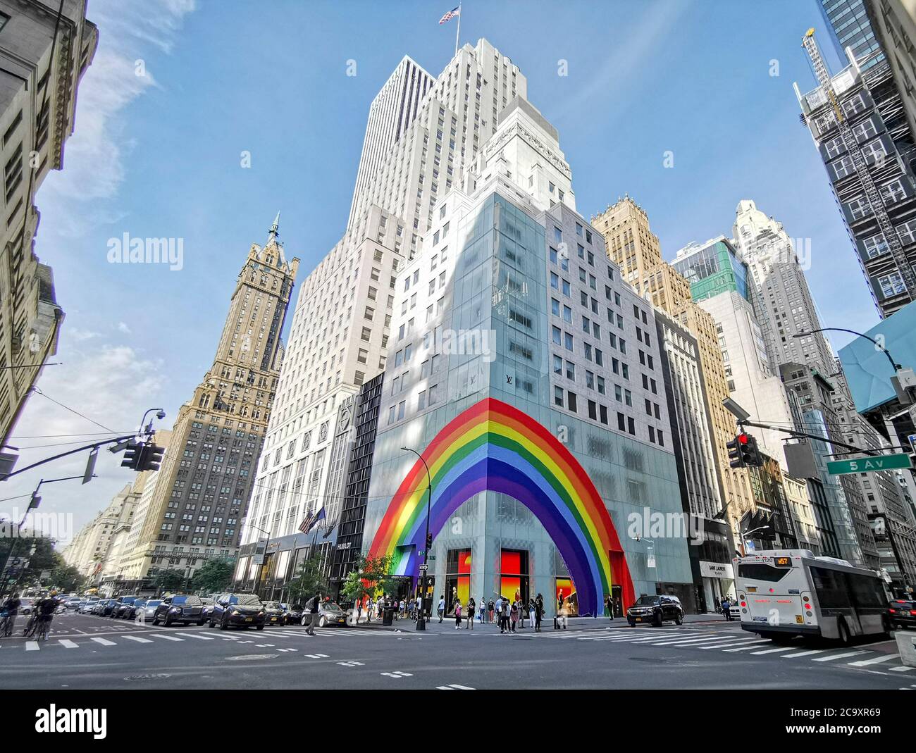 New York, USA. . 23rd Nov, 2019. Louis Vuitton Store is decorated view for  Christmas in New York in the United States. Credit: Vanessa Carvalho/ZUMA  Wire/Alamy Live News Stock Photo - Alamy